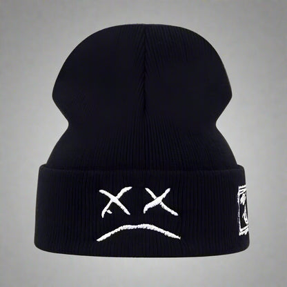 Vibrant Futuristic Beanie - winter techwear - Warm and Stylish Futuristic Beanie for Winter - View 3