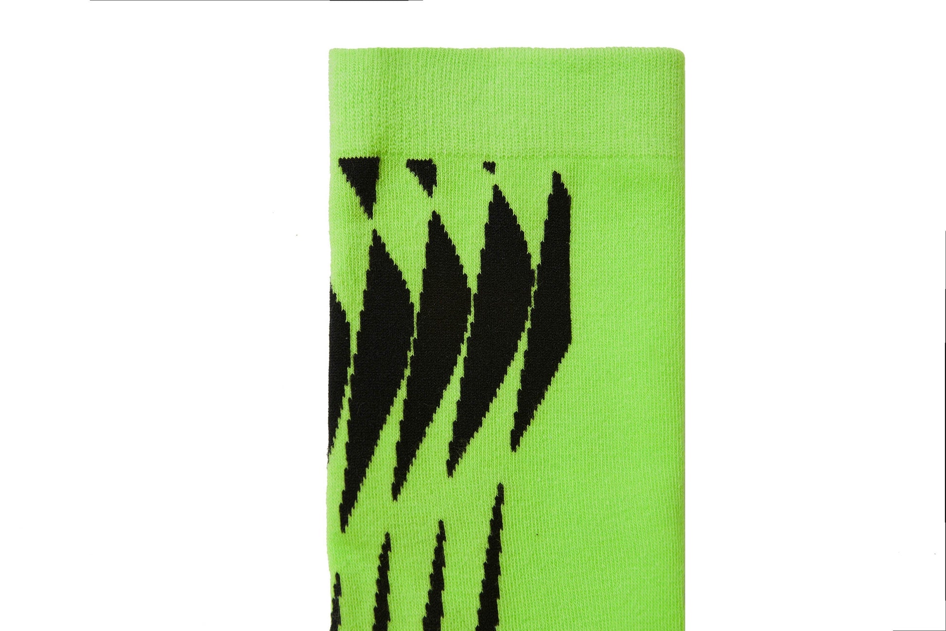 Vibrant Geometric Green Crew Socks -  comfortable socks - Colorful Mid-Calf Green Geometric Crew Socks for Comfort - View 4