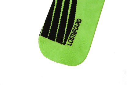 Vibrant Geometric Green Crew Socks -  green socks - Colorful Mid-Calf Green Geometric Crew Socks for Comfort - View 6