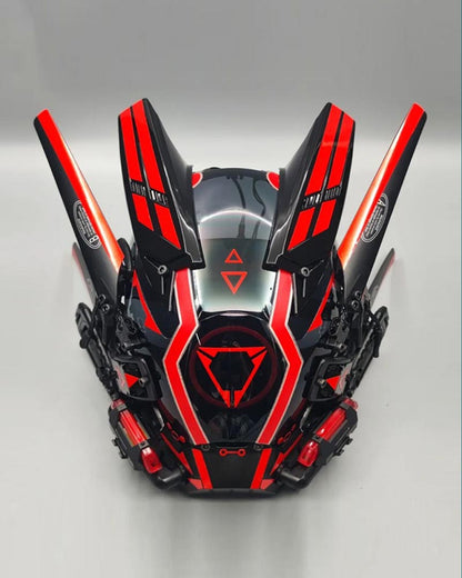 Vibrant LED Cyberpunk Helmet - cyberpunk mask - Vibrant LED Cyberpunk Helmet for Unique Style - View 2