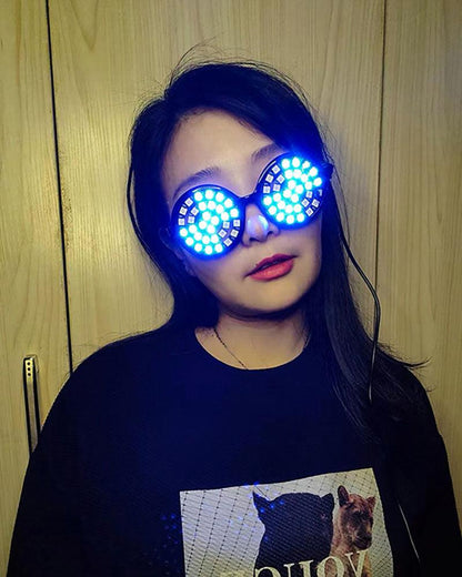 Vibrant LED Light-Up Glasses -  colorful party glasses - Stylish LED Light-Up Glasses for Any Occasion - View 4