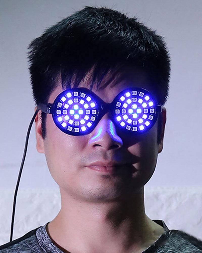 Vibrant LED Light-Up Glasses - futuristic style glasses - Stylish LED Light-Up Glasses for Any Occasion - View 2