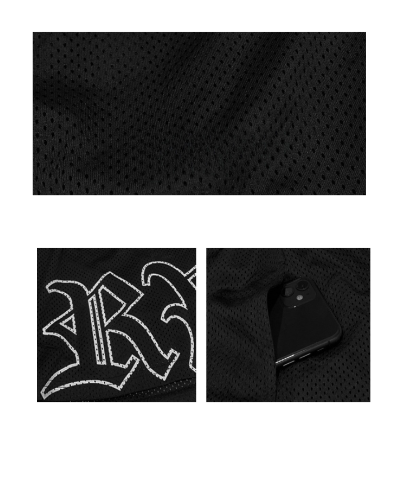 Vibrant Mesh Sport Shorts for Men -  sport shorts - Breathable Color-Blocking Mesh Shorts for Men - View 7