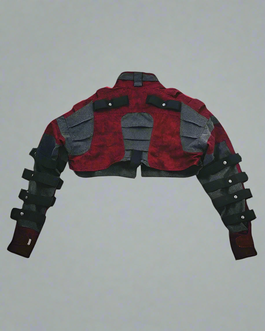 Vibrant Red Boxing Jacket -  athletic fashion - Vibrant Red Boxing Jacket for Stylish Comfort - View 11