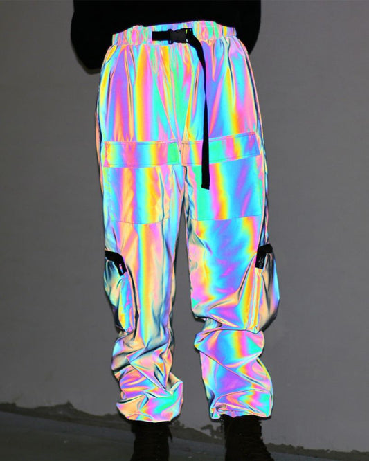 Vibrant Reflective Laser Pants - functional reflective pants - Stylish Reflective Laser Pants for Safety and Comfort - Main view
