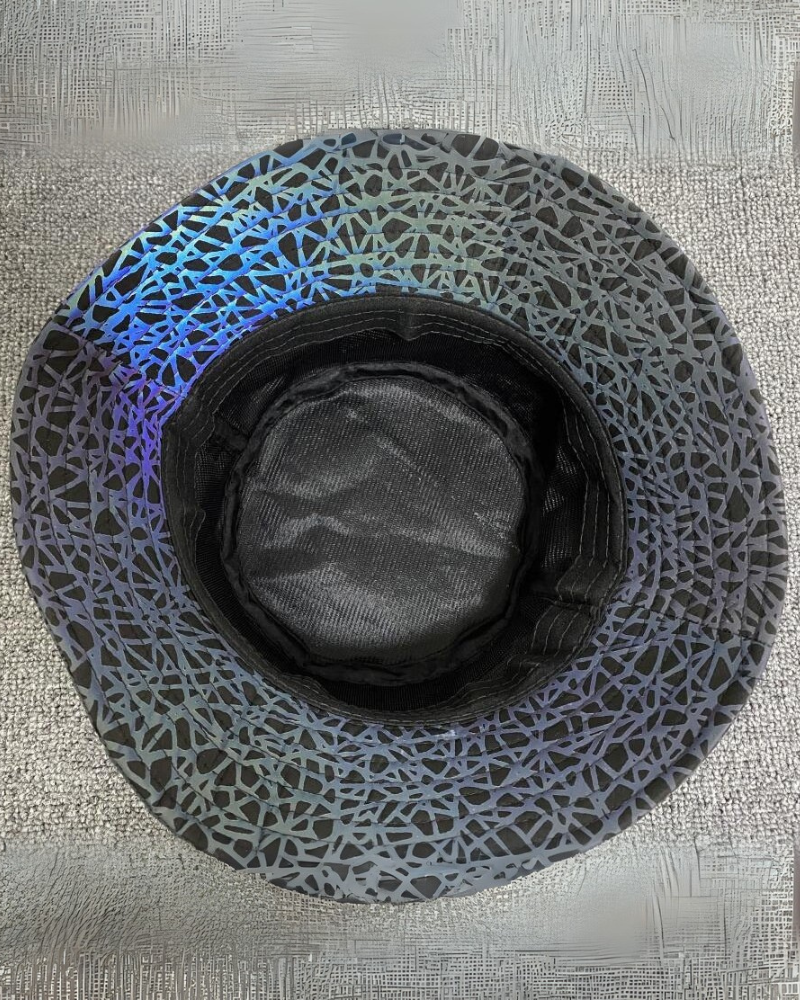 Vibrant Reflective Rainbow Bucket Hat -  reflective design - Reflective Rainbow Bucket Hat for Stylish Looks - View 4