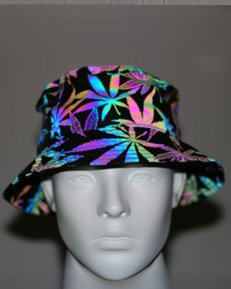 Vibrant Reflective Rainbow Bucket Hat -  reflective hat - Reflective Rainbow Bucket Hat for Stylish Looks - View 5