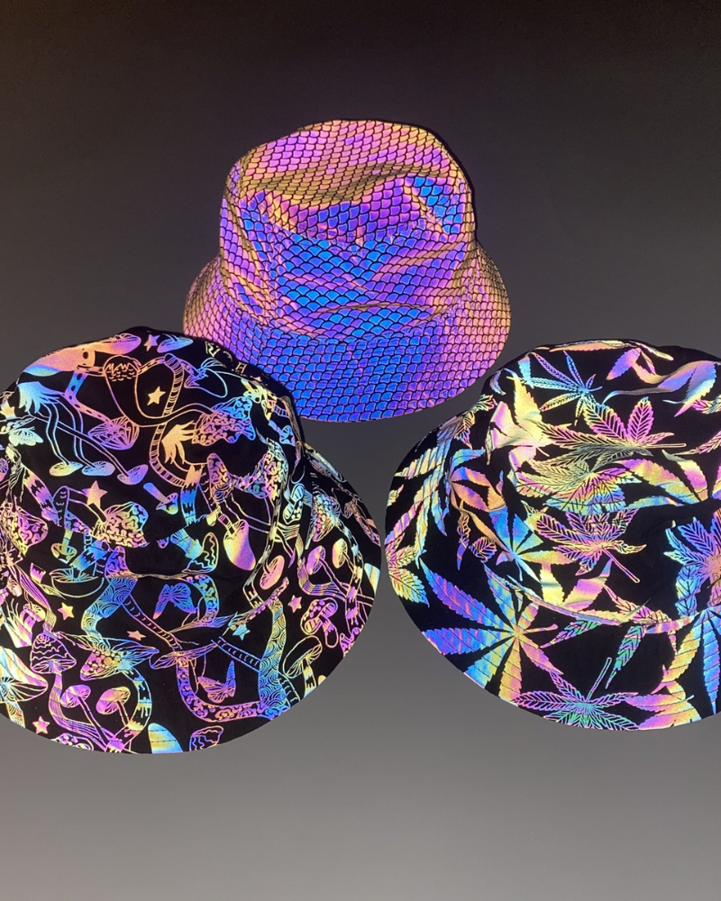 Vibrant Reflective Rainbow Bucket Hat - stylish bucket hat - Reflective Rainbow Bucket Hat for Stylish Looks - View 23
