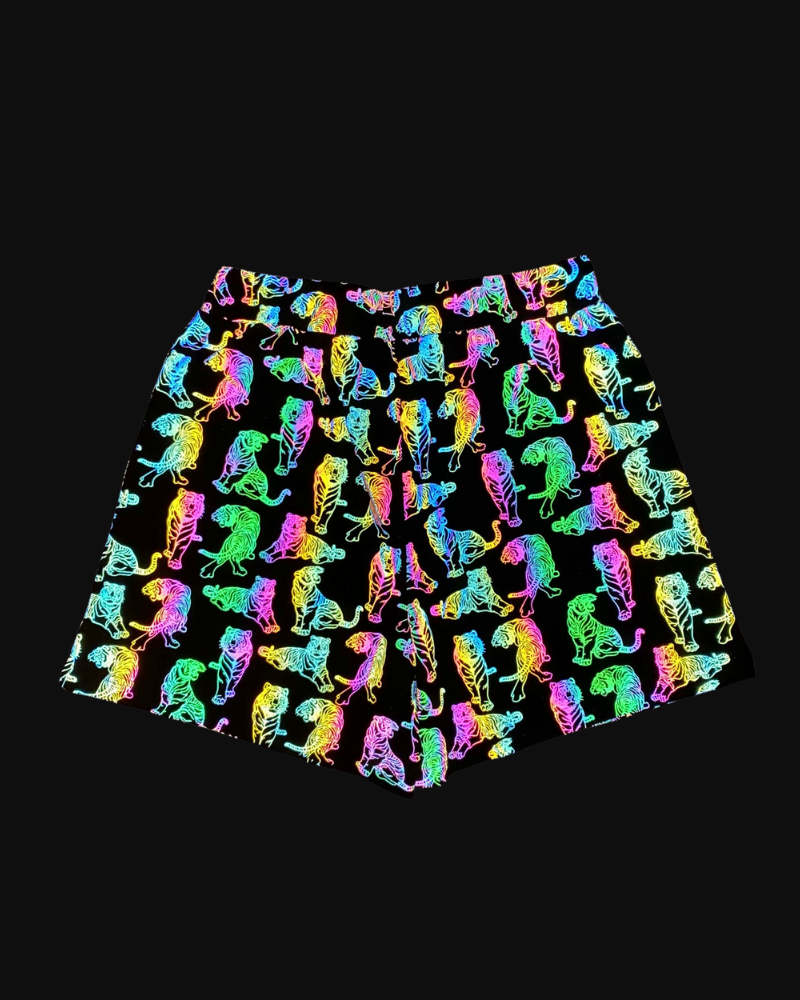 Vibrant Reflective Running Shorts -  colorful shorts - Vibrant Reflective Running Shorts for Stylish Athletes - View 17
