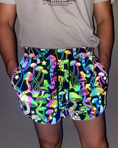 Vibrant Reflective Running Shorts -  reflective shorts - Vibrant Reflective Running Shorts for Stylish Athletes - View 13