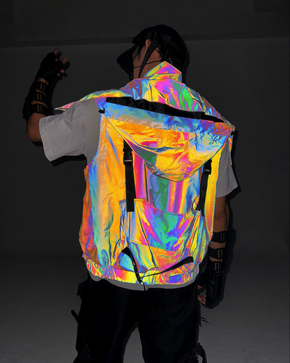 Vibrant Reflective Tactical Vest -  comfortable tactical vest - Vibrant Reflective Tactical Vest for Style and Safety - View 3