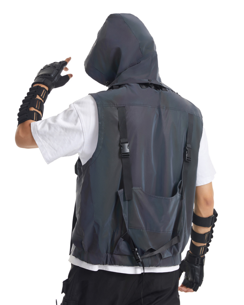 Vibrant Reflective Tactical Vest - reflective fabric vest - Vibrant Reflective Tactical Vest for Style and Safety - View 9
