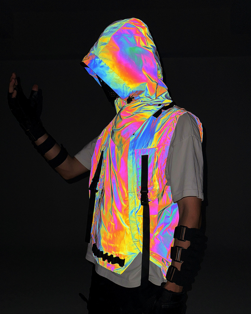 Vibrant Reflective Tactical Vest - tactical vest - Vibrant Reflective Tactical Vest for Style and Safety - View 2