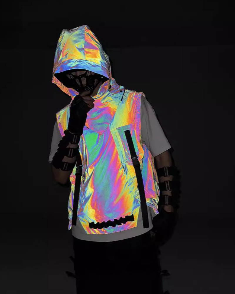 Vibrant Reflective Tactical Vest -  urban street fashion - Vibrant Reflective Tactical Vest for Style and Safety - View 7
