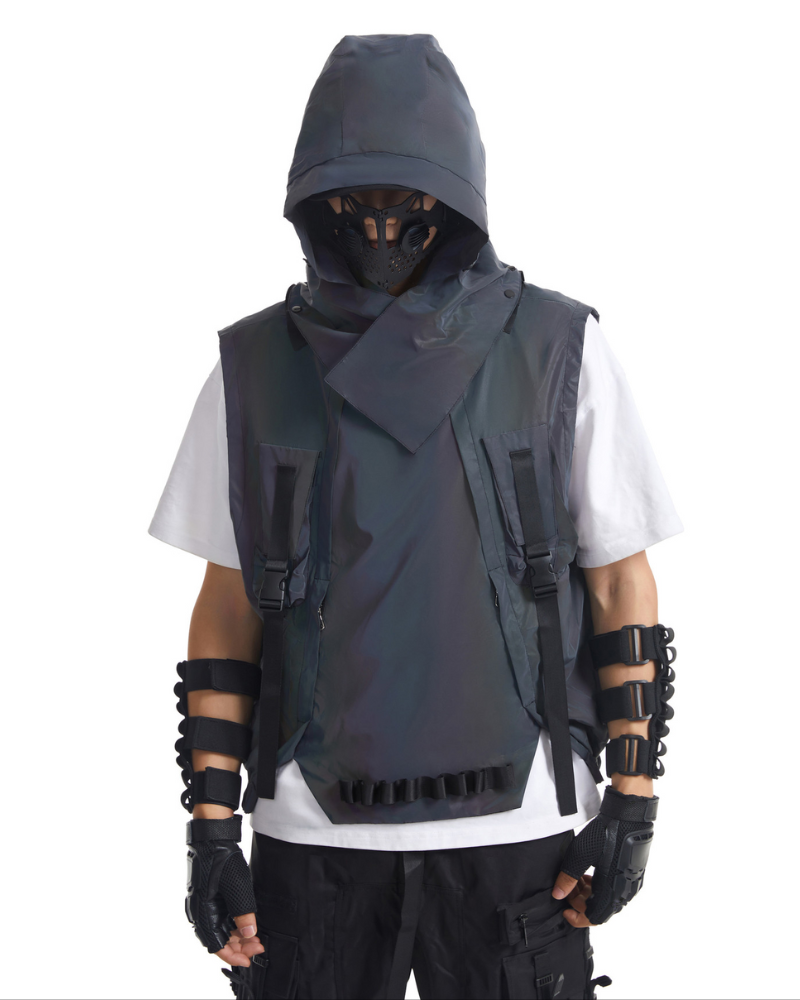 Vibrant Reflective Tactical Vest -  urban style - Vibrant Reflective Tactical Vest for Style and Safety - View 8