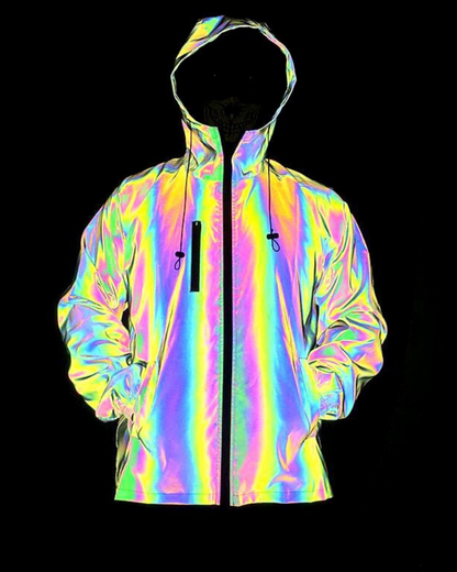 Vibrant Reflective Tech Jacket -  durable reflective fabric - Vibrant Reflective Tech Jacket for Urban Explorers - View 5
