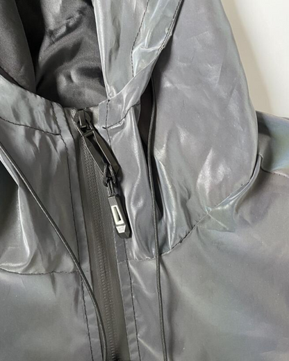 Vibrant Reflective Tech Jacket -  urban style - Vibrant Reflective Tech Jacket for Urban Explorers - View 9