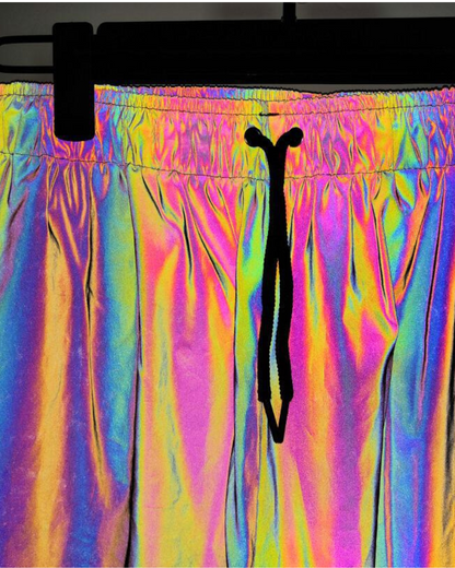 Vibrant Reflective Tech Pants -  pants for rave wear - Colorful Reflective Tech Pants for Rave and Festivals - View 7