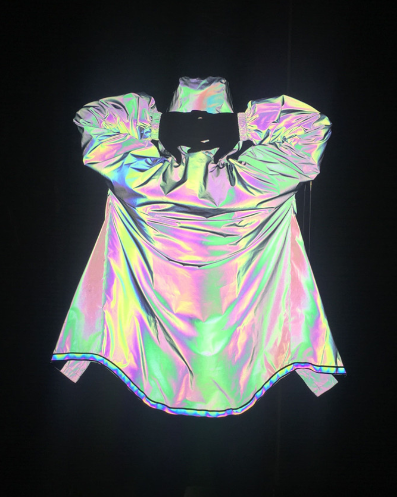 Vibrant Reflective Techwear Jacket -  comfortable techwear fashion - Reflective Techwear Jacket in Black for Urban Fashion - View 12
