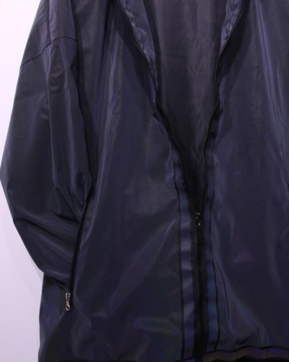 Vibrant Reflective Techwear Jacket - reflective jacket - Reflective Techwear Jacket in Black for Urban Fashion - View 17