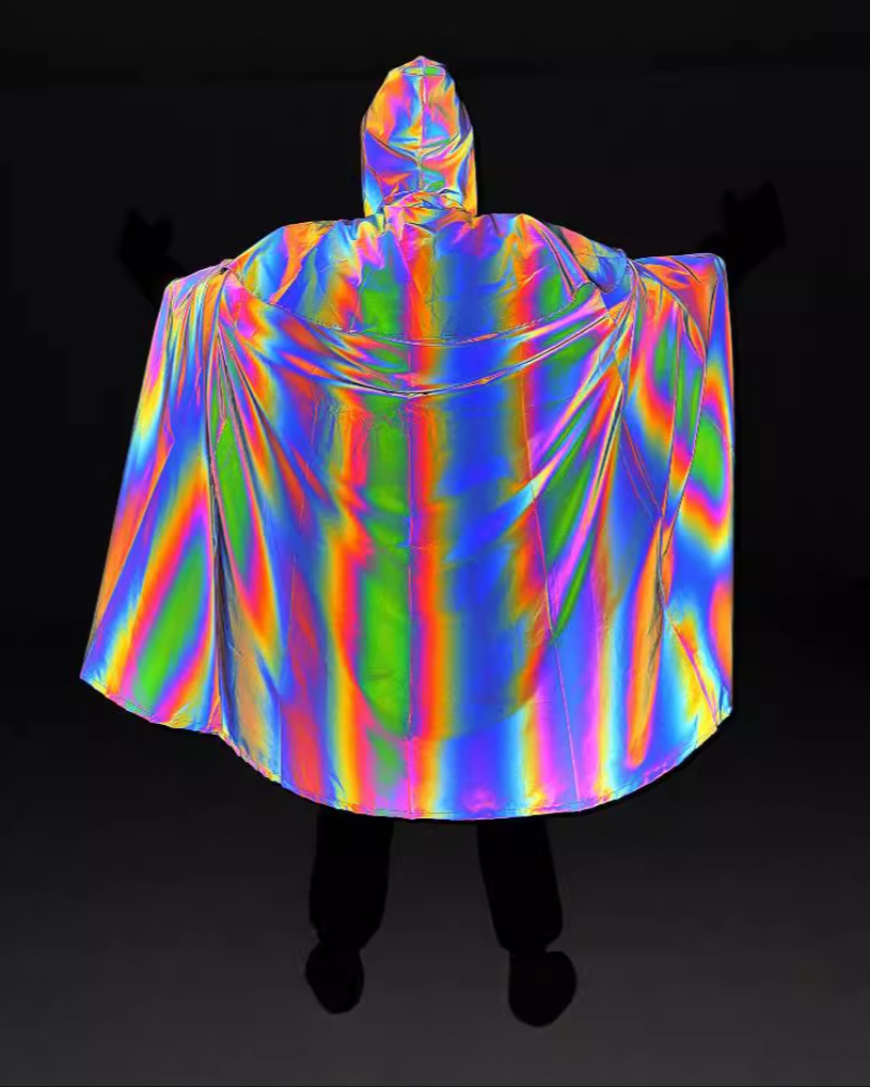 Vibrant Reflective Wizard Cloak -  halloween costume - Vibrant Reflective Wizard Cloak for Themed Wear - View 5