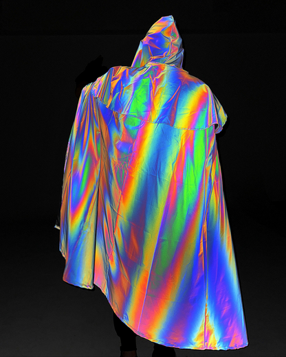 Vibrant Reflective Wizard Cloak -  hooded cloak - Vibrant Reflective Wizard Cloak for Themed Wear - View 6