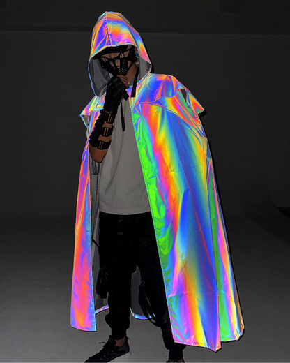 Vibrant Reflective Wizard Cloak -  stylish wizard robes - Vibrant Reflective Wizard Cloak for Themed Wear - View 7
