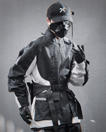Vibrant Stitch Outdoor Jacket - outdoor jacket - Vibrant Stitch Outdoor Jacket for Techwear Style - View 2