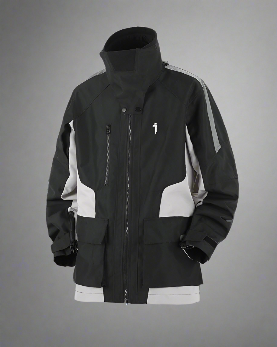 Vibrant Stitch Outdoor Jacket -  techwear - Vibrant Stitch Outdoor Jacket for Techwear Style - View 8