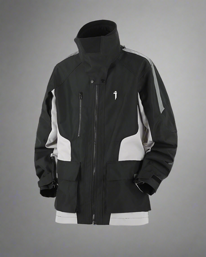 Vibrant Stitch Outdoor Jacket -  techwear - Vibrant Stitch Outdoor Jacket for Techwear Style - View 8