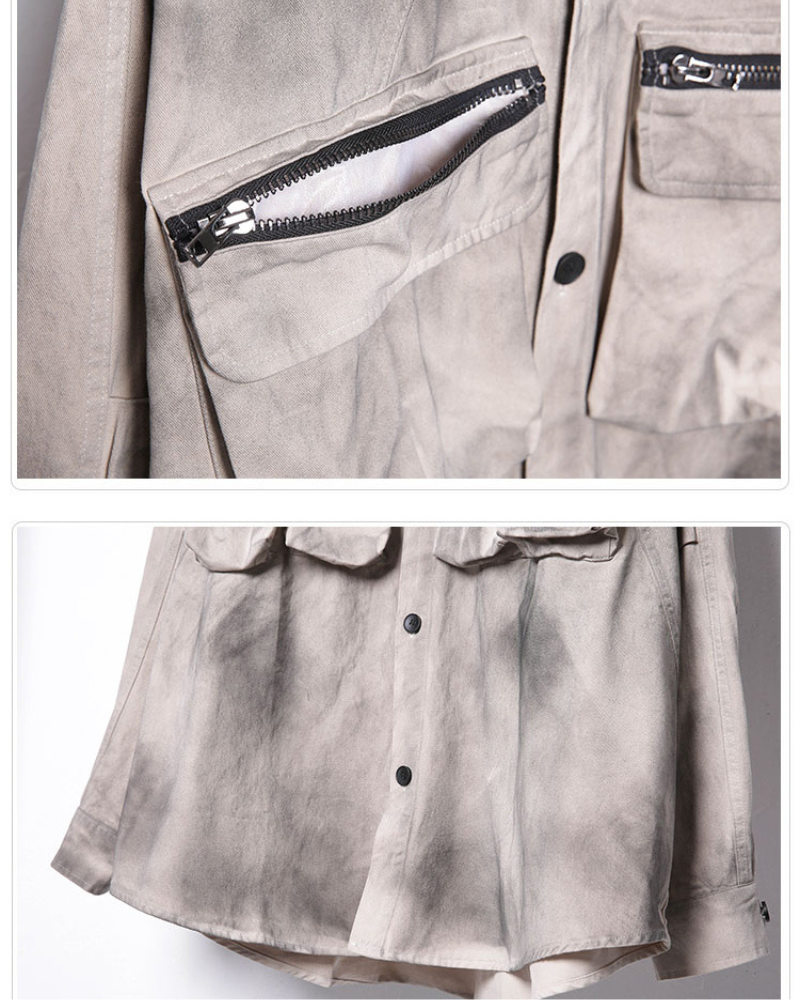 Vibrant Tie-Dye Cargo Shirt - wasteland style shirt - Wasteland Style Tie-Dye Cargo Shirt for Bold Fashion - View 10