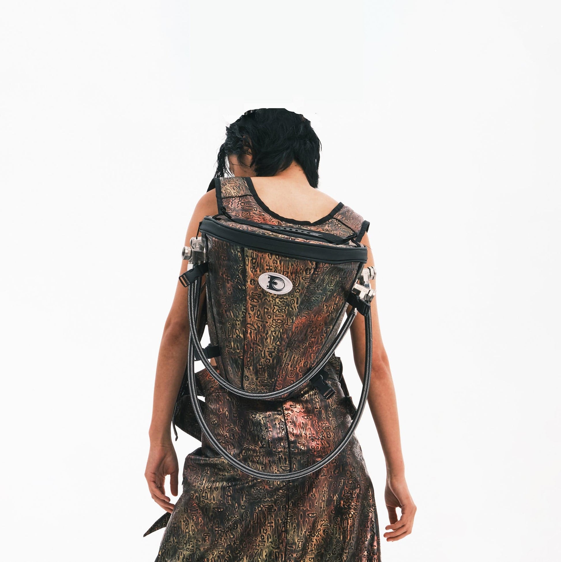 Vintage-Inspired Oracle Pipe Backpack - backpack - Unique Vintage-Inspired Oracle Pipe Backpack - Main view
