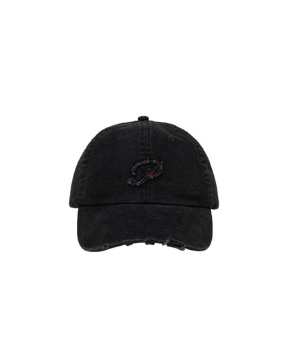 Vintage Logo Embroidered Cap - distressed embroidered cap - Distressed Vintage Logo Embroidered Cap - View 22