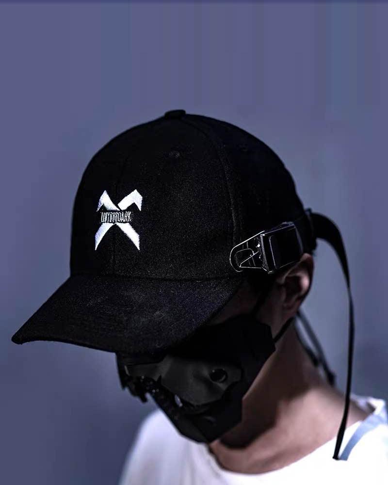 Whimsical Buckle Night Cap -  black cap - Secure and Stylish Buckle Night Cap in Black - View 3