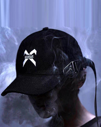 Whimsical Buckle Night Cap -  durable cap - Secure and Stylish Buckle Night Cap in Black - View 5