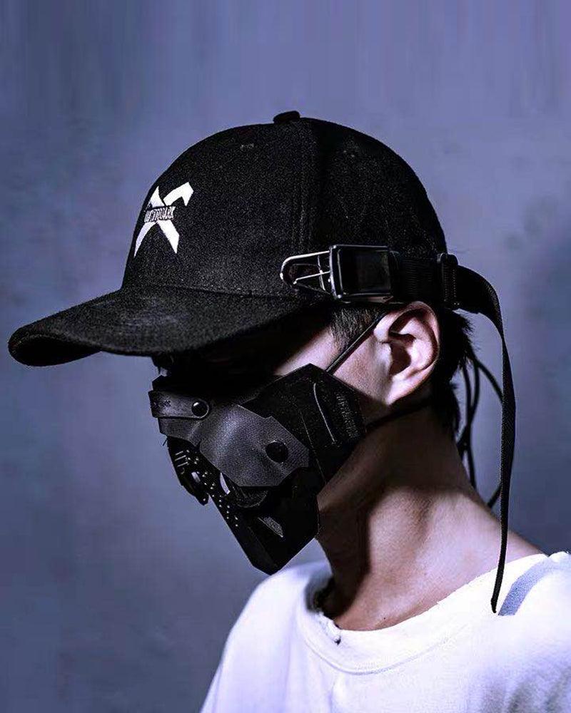 Whimsical Buckle Night Cap - stylish cap - Secure and Stylish Buckle Night Cap in Black - View 2