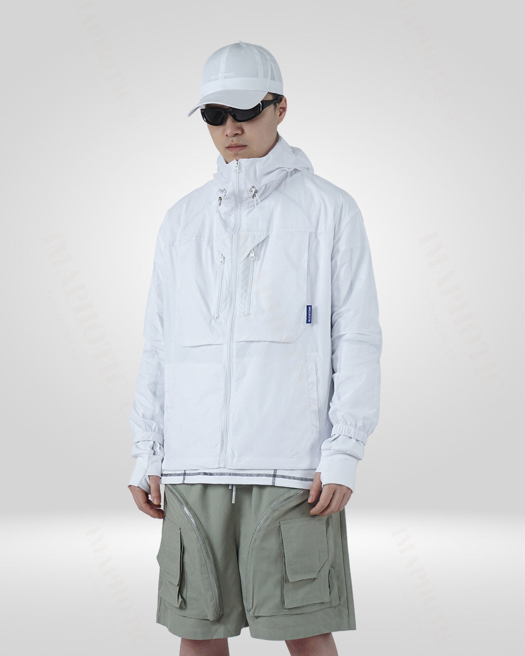 uv protection gear Lightweight White Sun Protective Jacket for Outdoor Comfort XL / White