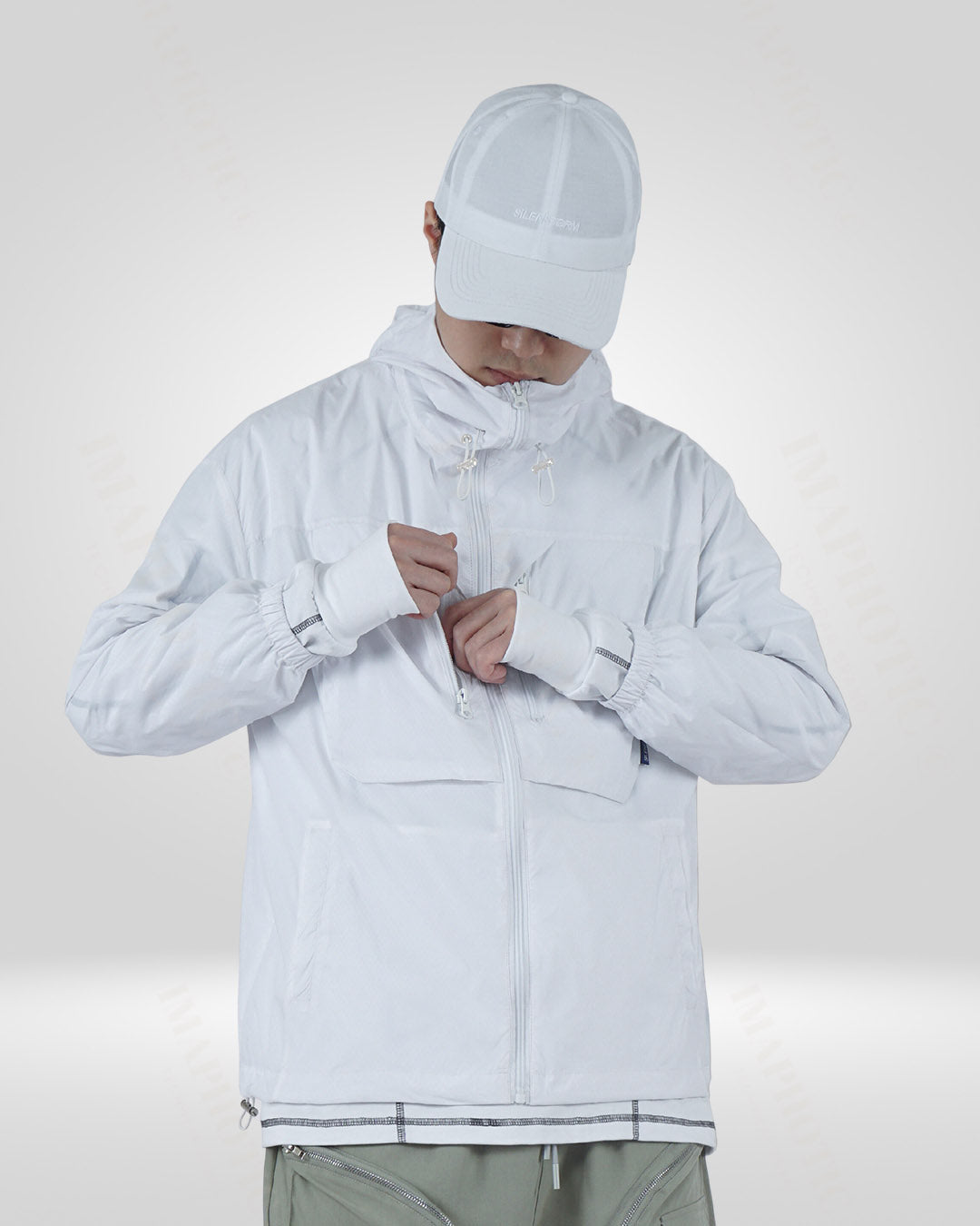 White Sun Protective Jacket - Lightweight UV Protection Gear for All -  multi-pocket outdoor jacket - Lightweight White Sun Protective Jacket for Outdoor Comfort - View 5