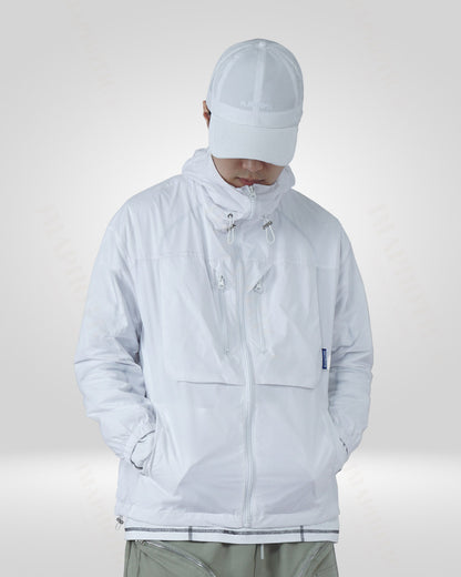 White Sun Protective Jacket - Lightweight UV Protection Gear for All -  outdoor gear - Lightweight White Sun Protective Jacket for Outdoor Comfort - View 6
