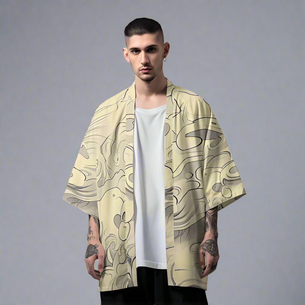 Wild Elegance Kimono Jacket - kimono jacket - Tiger Print Kimono Jacket for Effortless Urban Style - Main view