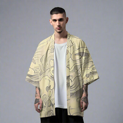 Wild Elegance Kimono Jacket - kimono jacket - Tiger Print Kimono Jacket for Effortless Urban Style - Main view