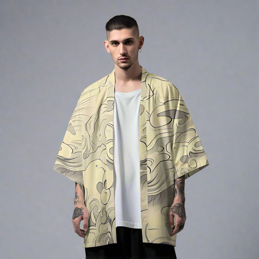 Wild Elegance Kimono Jacket - kimono jacket - Tiger Print Kimono Jacket for Effortless Urban Style - Main view