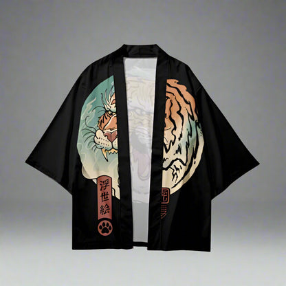 Wild Jungle Print Kimono - jungle kimono - Stylish Tiger Print Kimono for Every Occasion - Main view