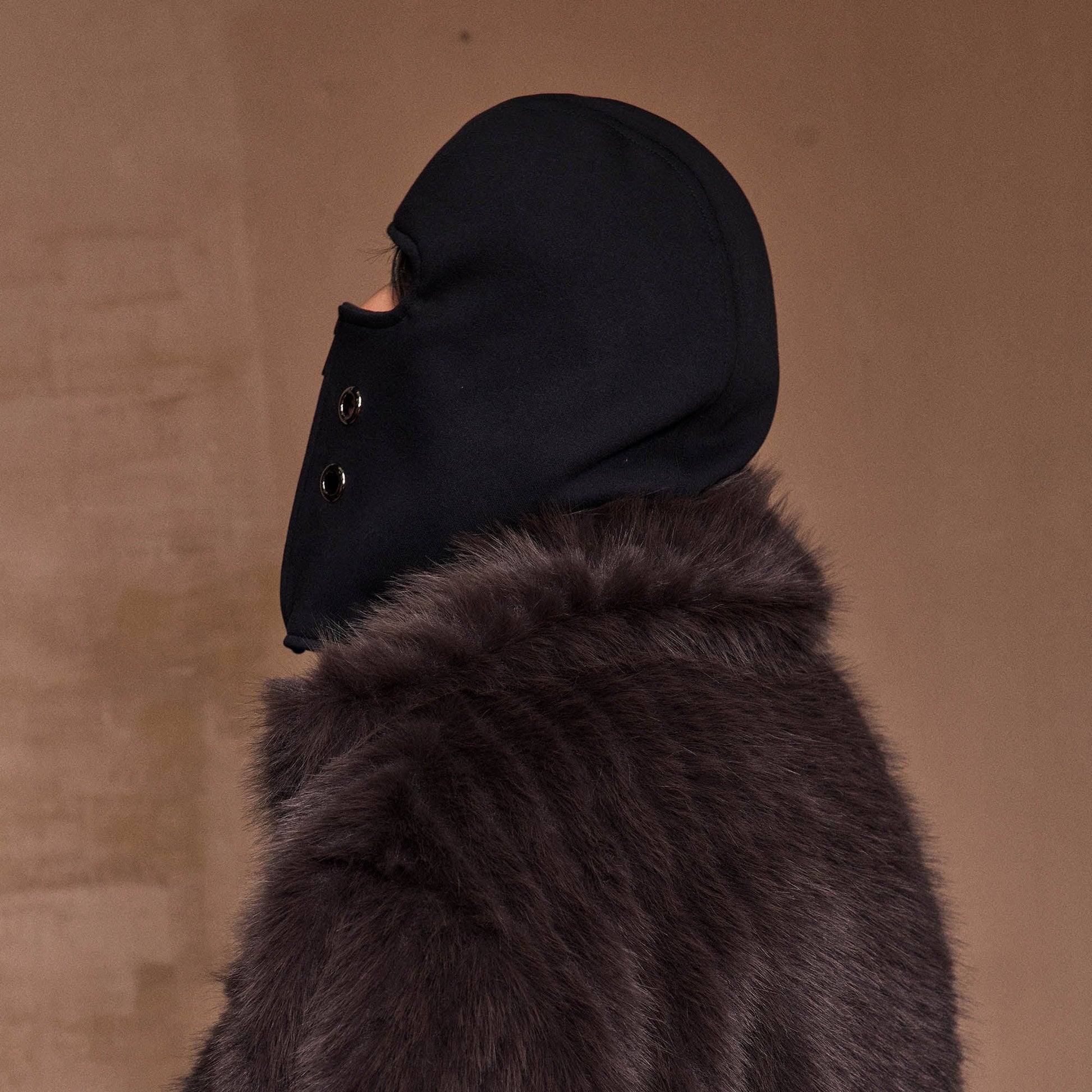 Zippered Grommet Winter Balaclava - stylish winter balaclava - Zippered Grommet Balaclava for Winter Comfort - View 2