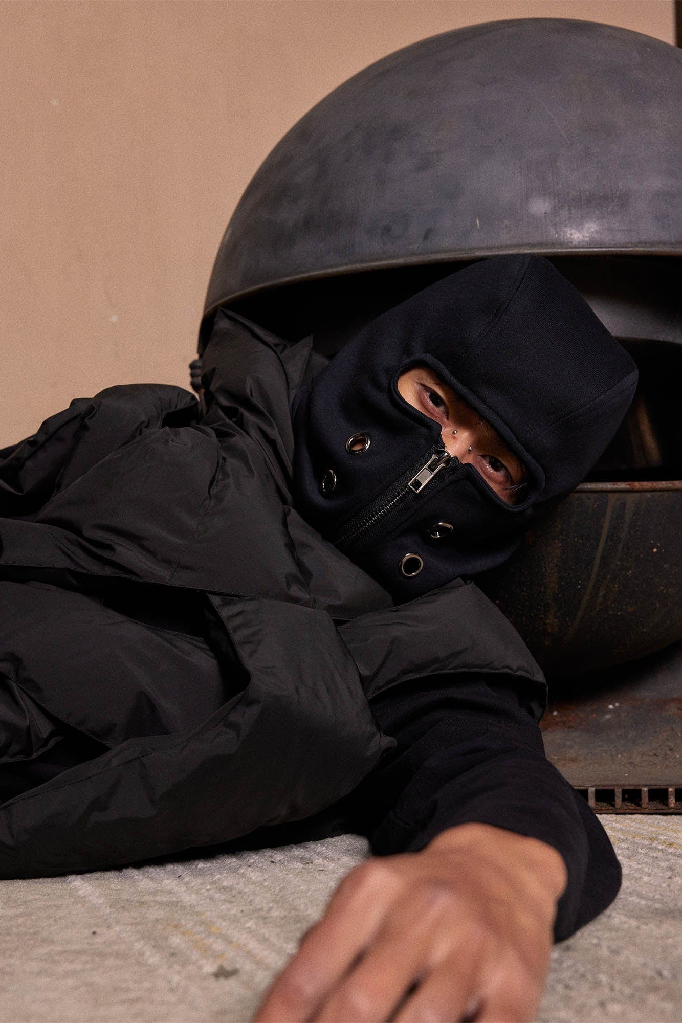 Zippered Grommet Winter Balaclava -  winter accessories - Zippered Grommet Balaclava for Winter Comfort - View 7