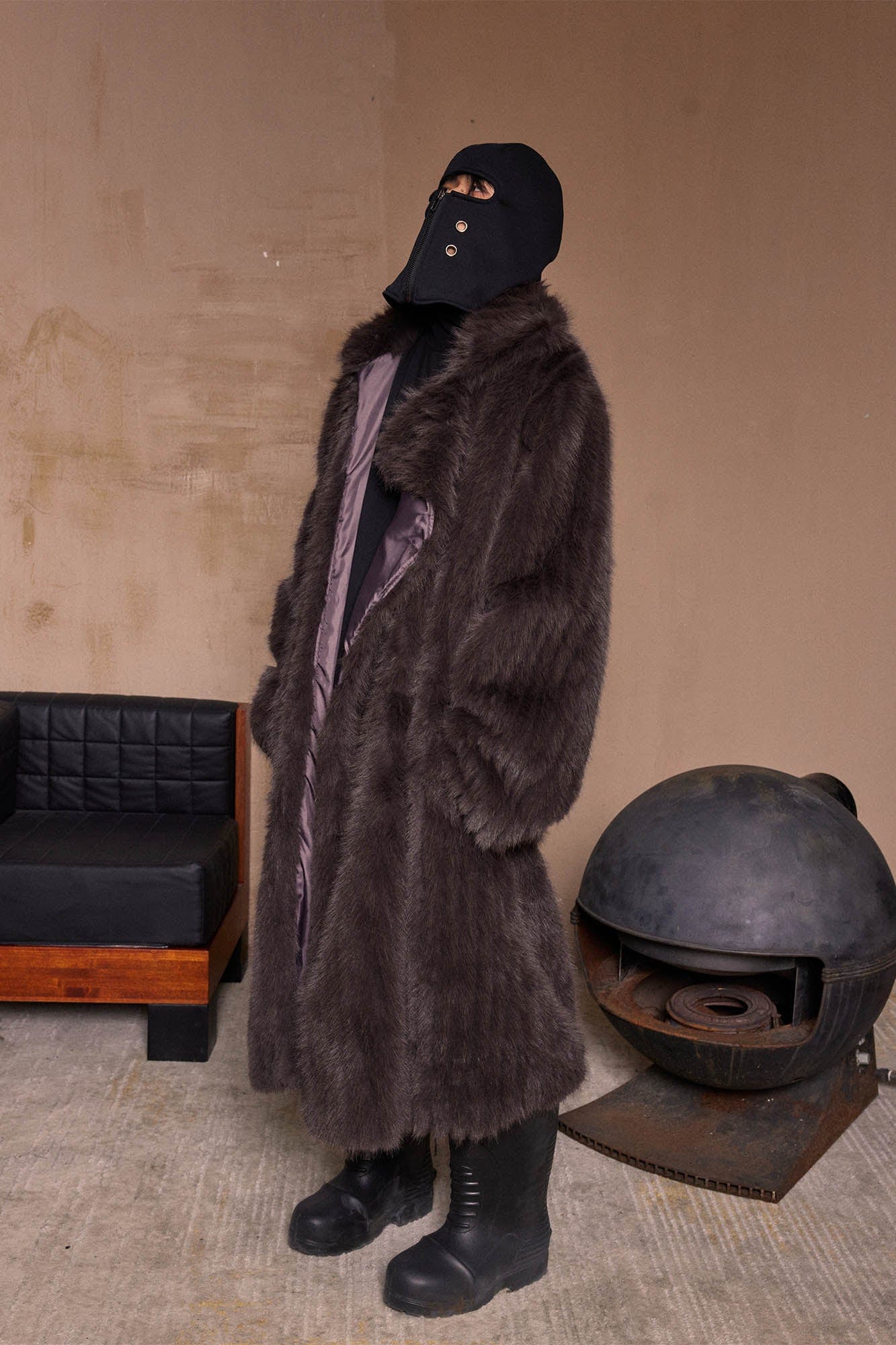 Zippered Grommet Winter Balaclava - winter techwear - Zippered Grommet Balaclava for Winter Comfort - View 3