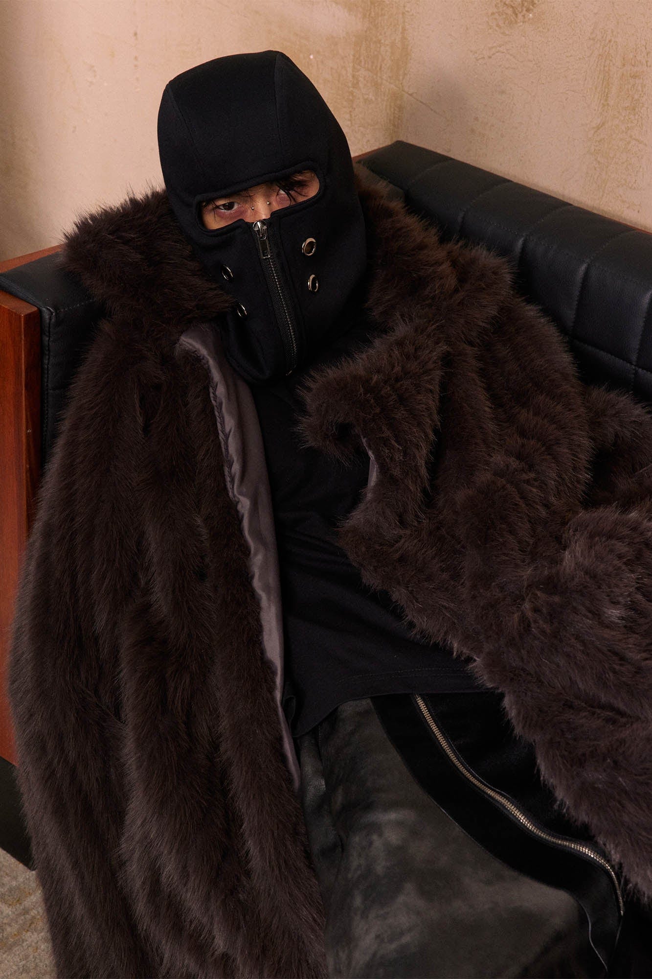 Zippered Grommet Winter Balaclava -  winter wear - Zippered Grommet Balaclava for Winter Comfort - View 8