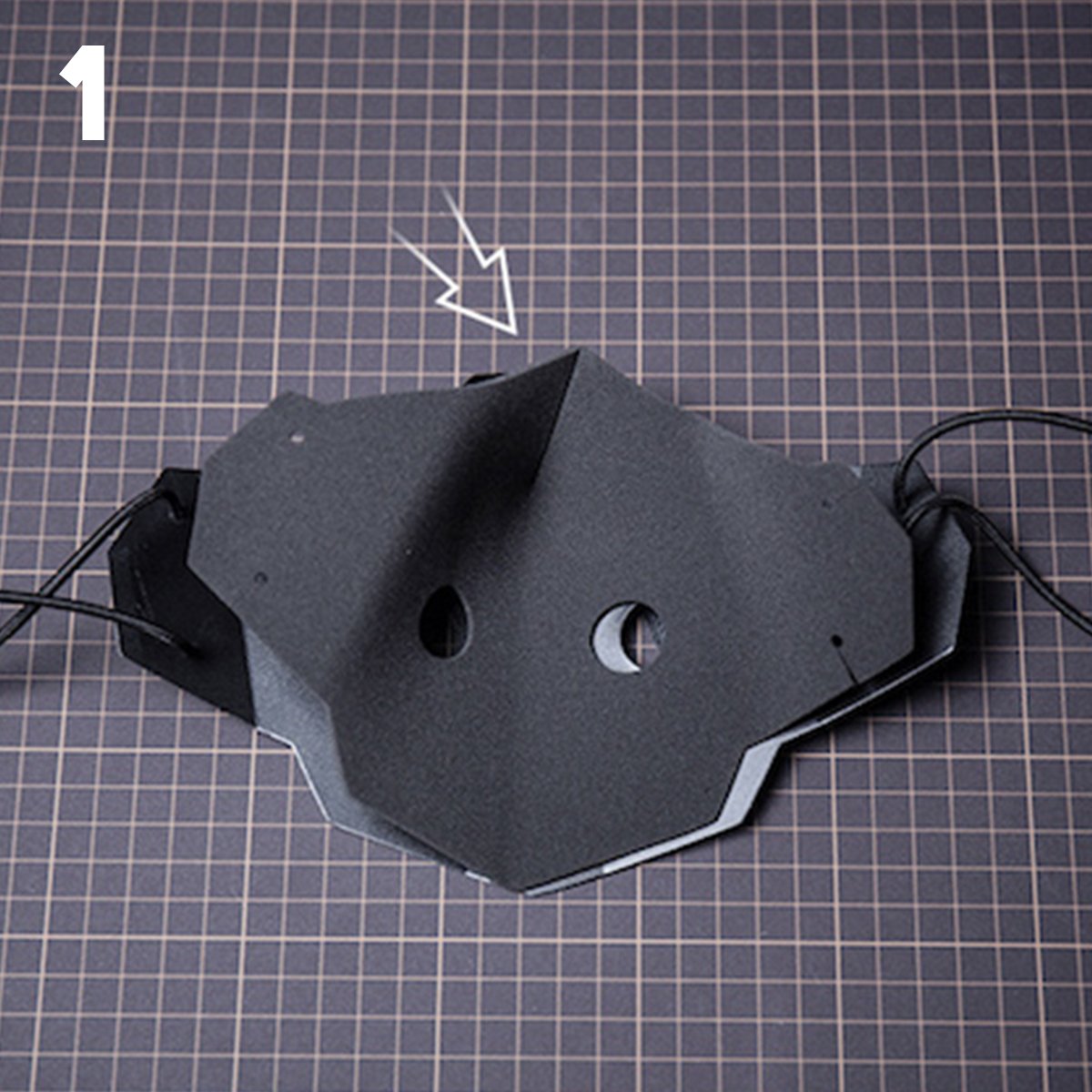 Comback X Hardmade Cyber Mask - cyber mask - Comback X Hardmade Cyber Mask with Adjustable Fit - View 8