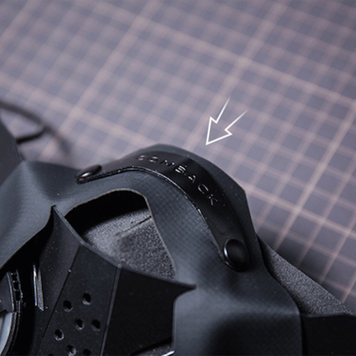 Comback X Hardmade Cyber Mask - futuristic techwear mask - Comback X Hardmade Cyber Mask with Adjustable Fit - View 16