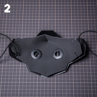 Comback X Hardmade Cyber Mask - futuristic techwear mask - Comback X Hardmade Cyber Mask with Adjustable Fit - View 9